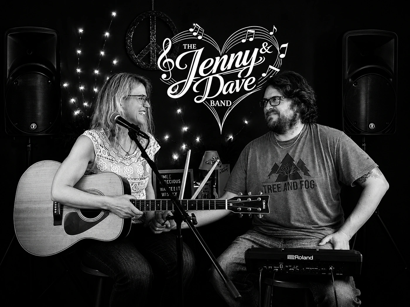 Jenny and Dave performing together